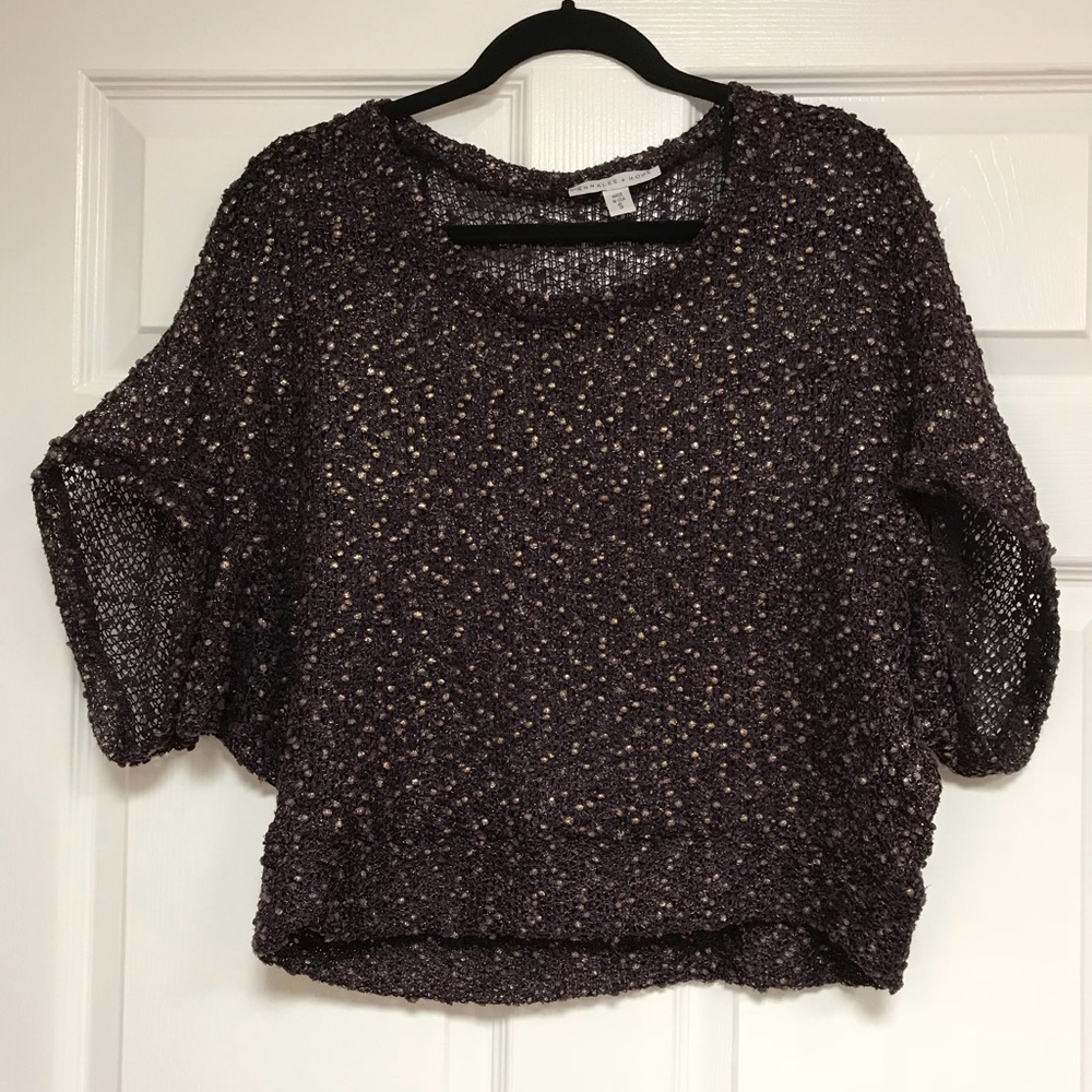 Annalee & Hope Aubergine & Gold batwing top - Picture 7 of 7